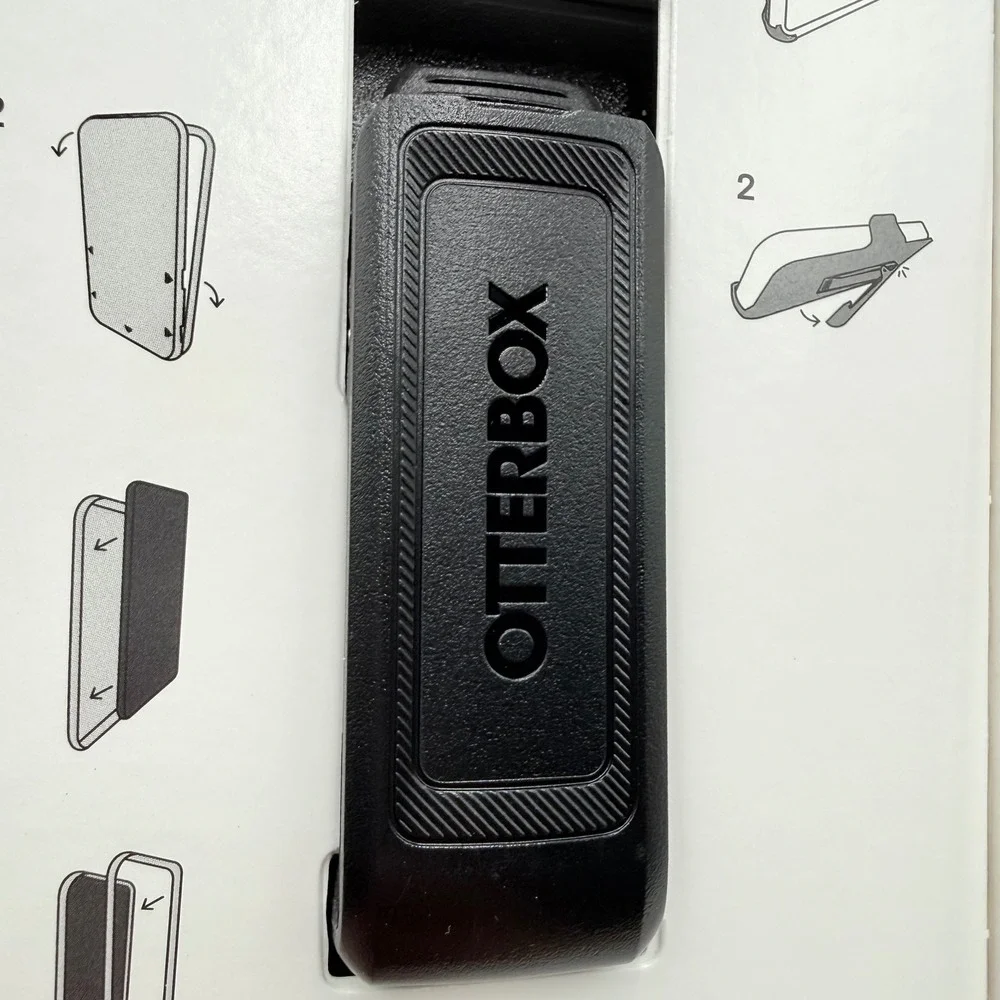 OtterBox Defender Pro Holster iPhone 13 12 mini Black Belt Clip Kickstand